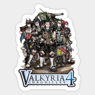 Valkyria Chronicles 4 Heroes Sticker